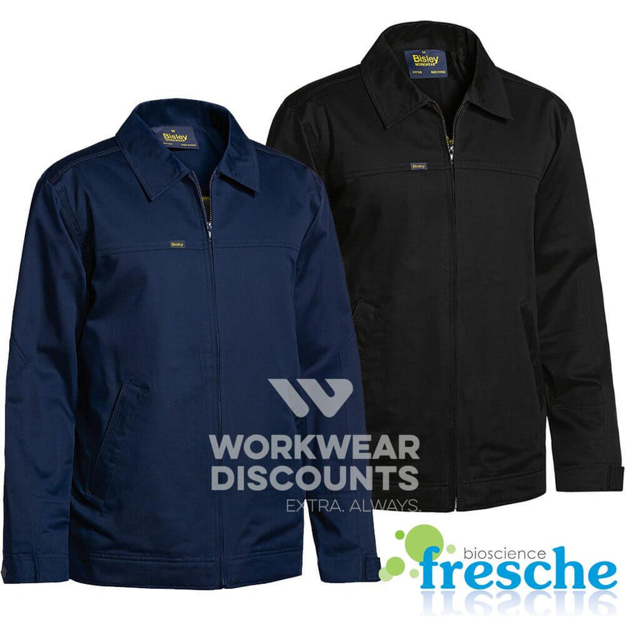 Bisley BJ6916 Cotton Drill Jacket with Liquid Repellent Finish
