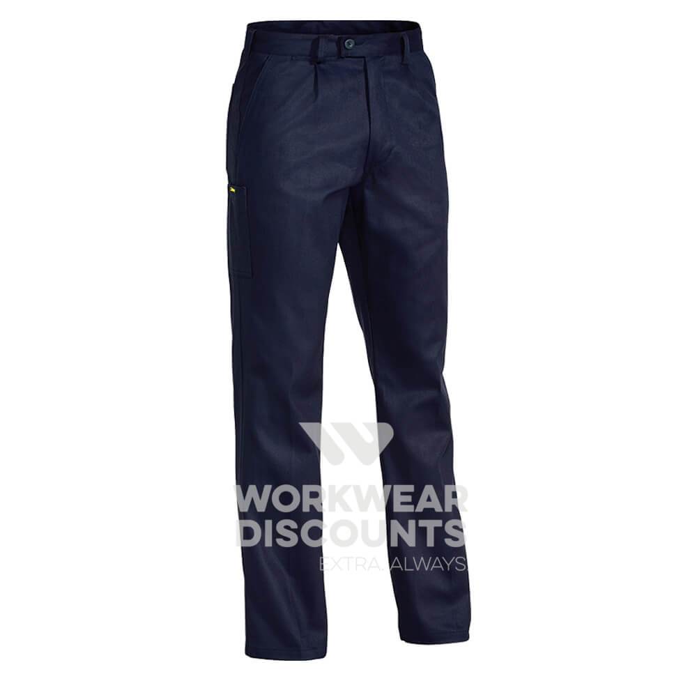Bisley BP6007 Cotton Drill Pants Navy Front