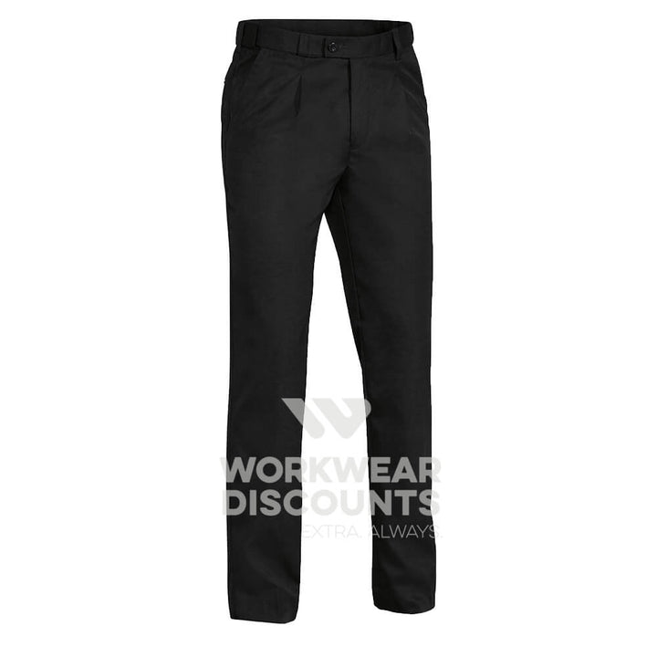 Bisley BP6123D Permanent Press Easy Fit Pants Black Front