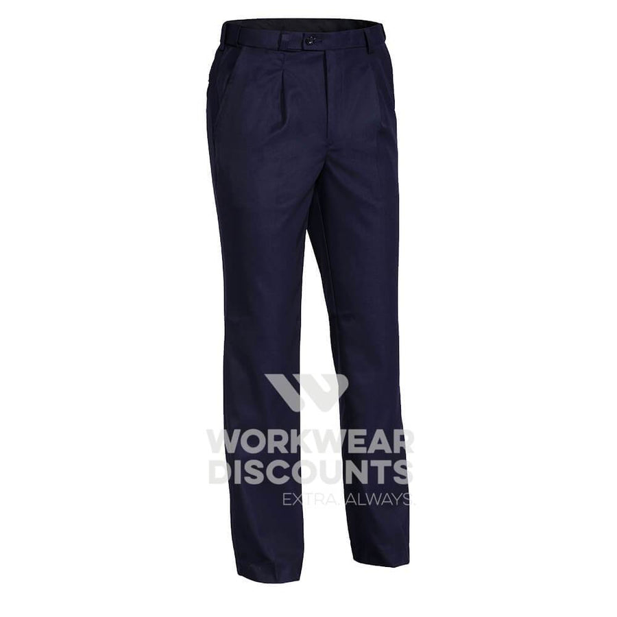 Bisley BP6123D Permanent Press Easy Fit Pants Navy Front