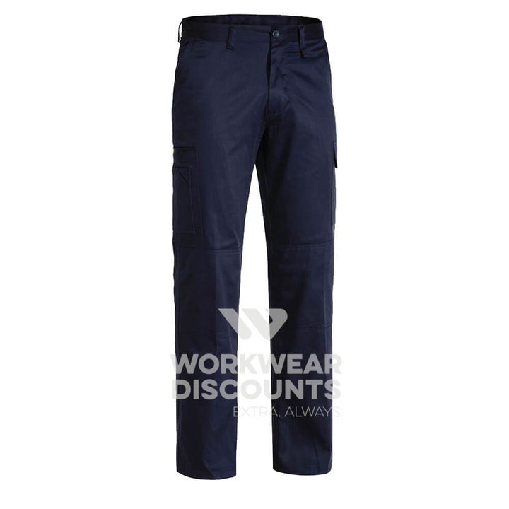 Bisley BP6899 Cool Lightweight Cotton Drill Pants Navy Front