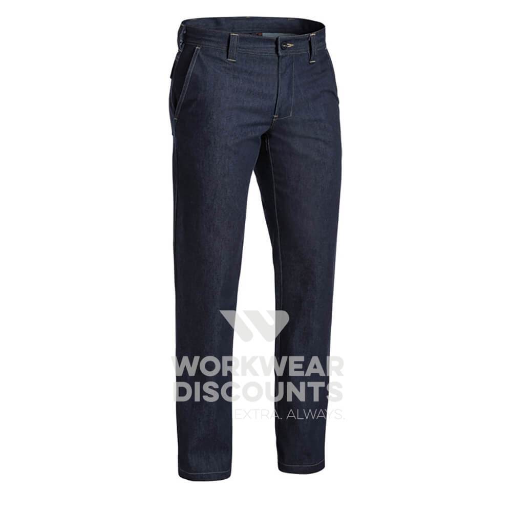 Bisley BP8091 Inherent Flame Resistant FR Jeans Dark Denim Front