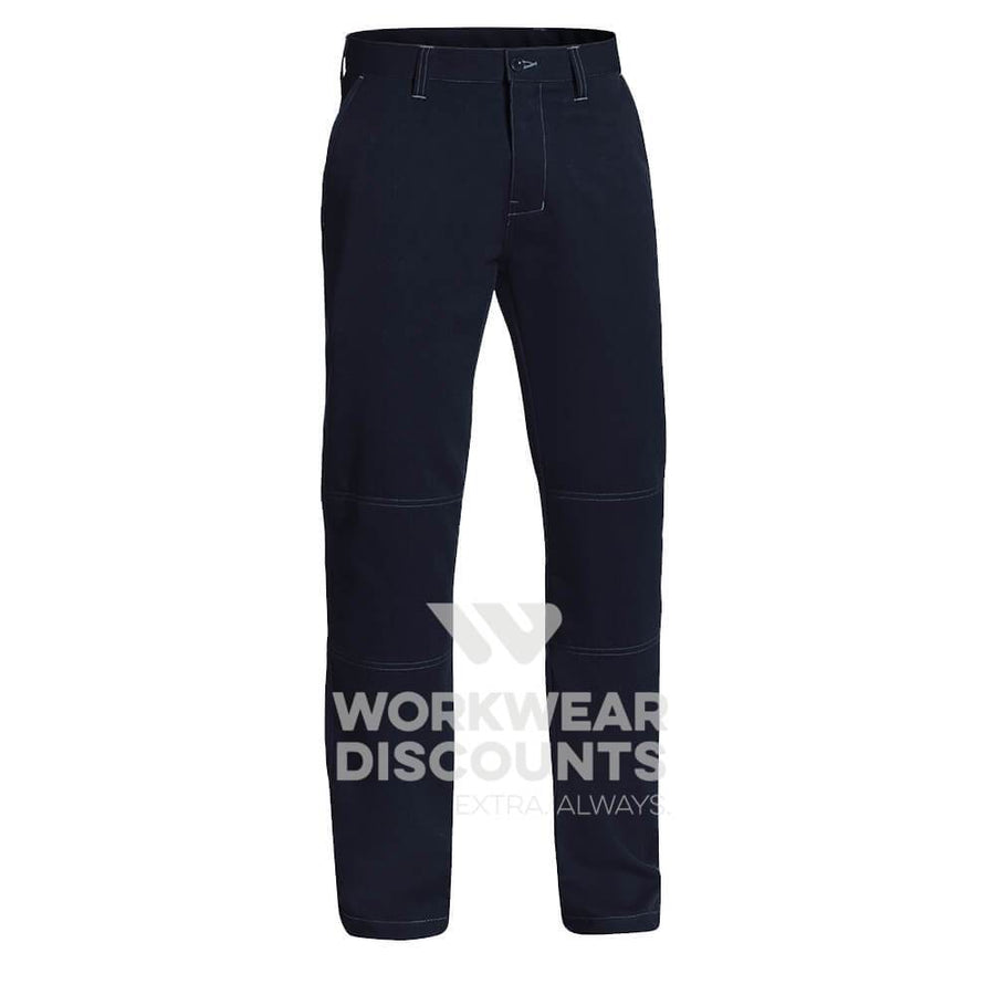 Bisley BP8093 TenCate Tecasafe Plus Double Layer Knee FR Pants Navy Front