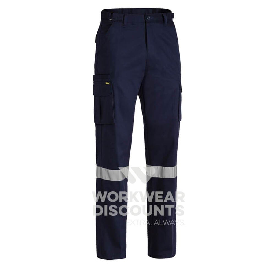 Bisley BPC6007T Taped Cotton Drill Cargo Pants Front