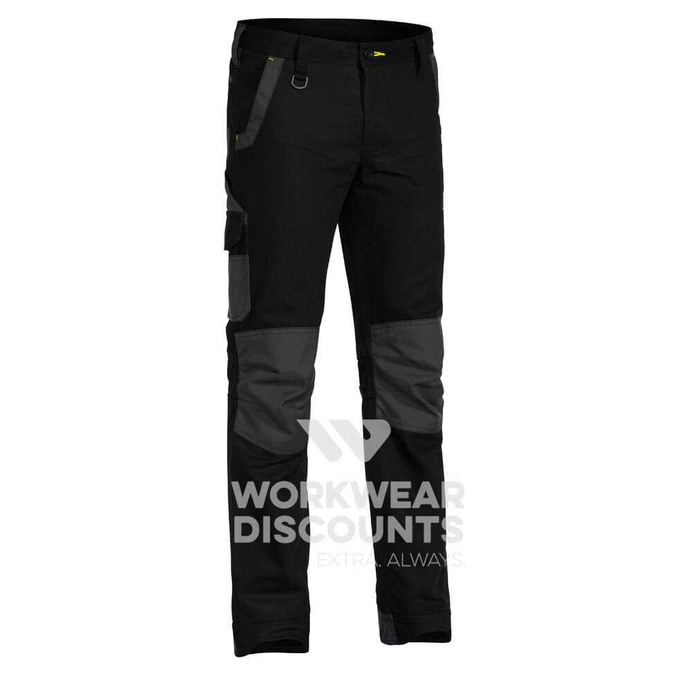 FR2GOLF circle logo stretch pants black