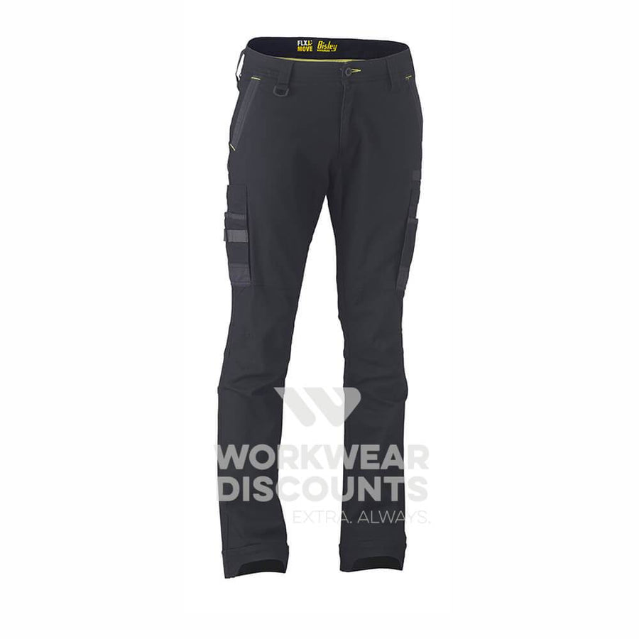 Bisley BPC6331 Flex & Move Stretch Cargo Utility Pant Black Front