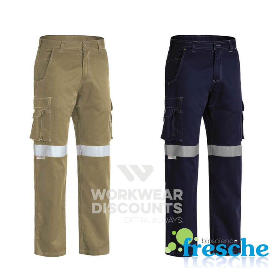 Bisley BPC6431T Taped Lightweight Vented Cotton Drill Cargo Pants