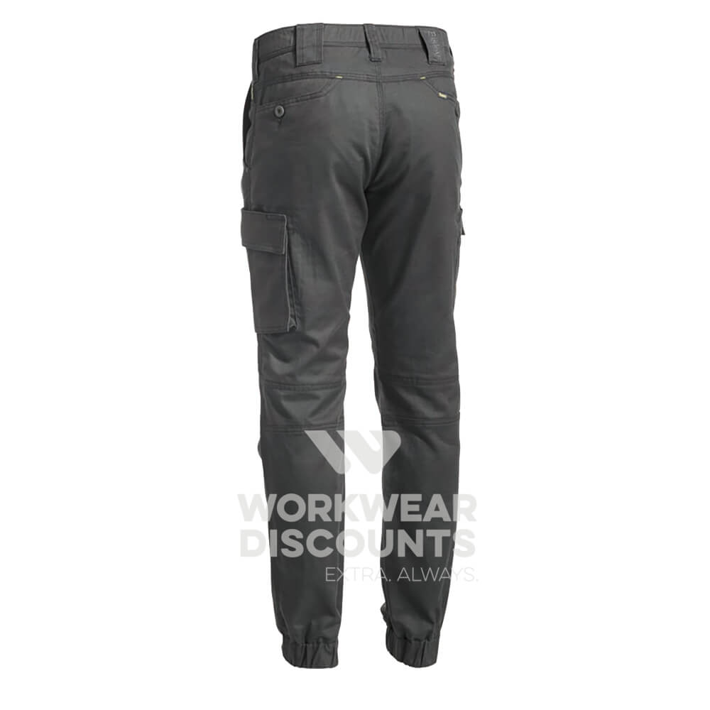 Bisley BPC6476 Engineered Ripstop Stove Pipe Cargo Work Pant Charcoal Back
