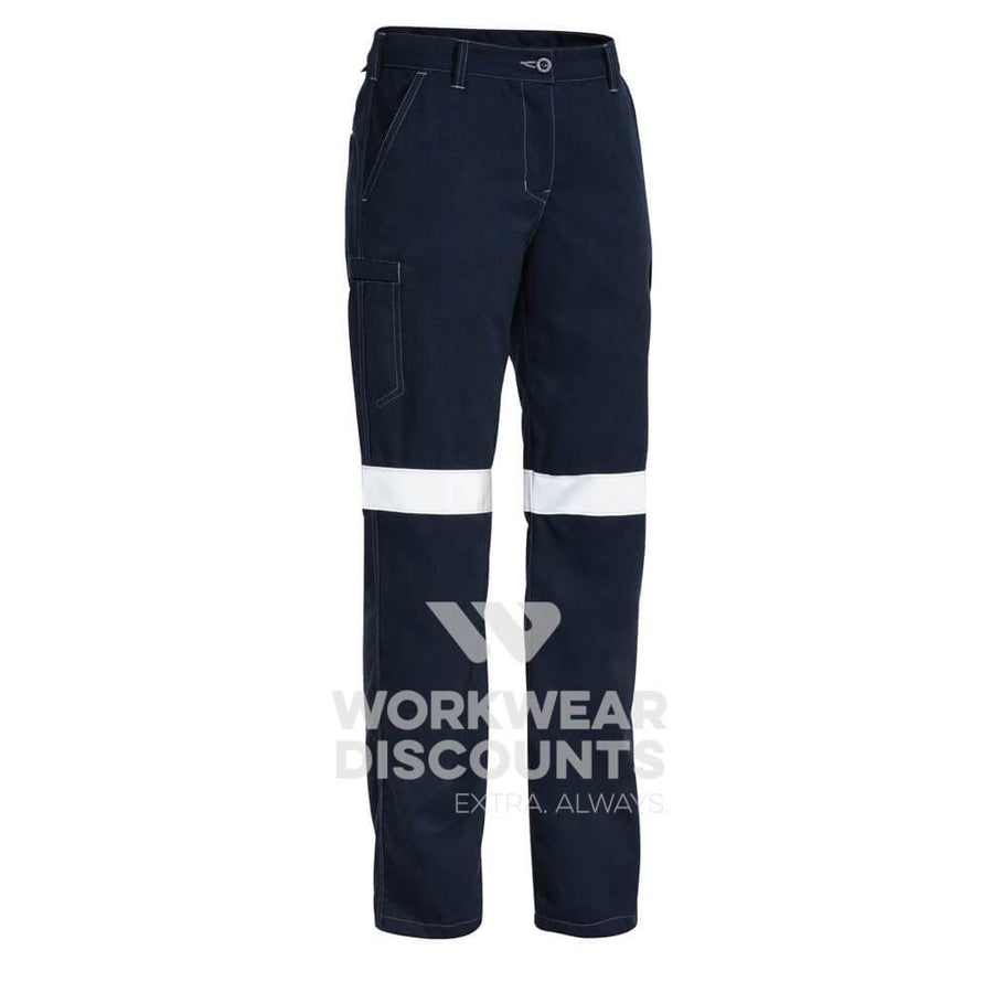 Bisley BPL8092T Ladies TenCate Tecasafe Plus Taped Engineered Vented FR Cargo Pants Navy Front