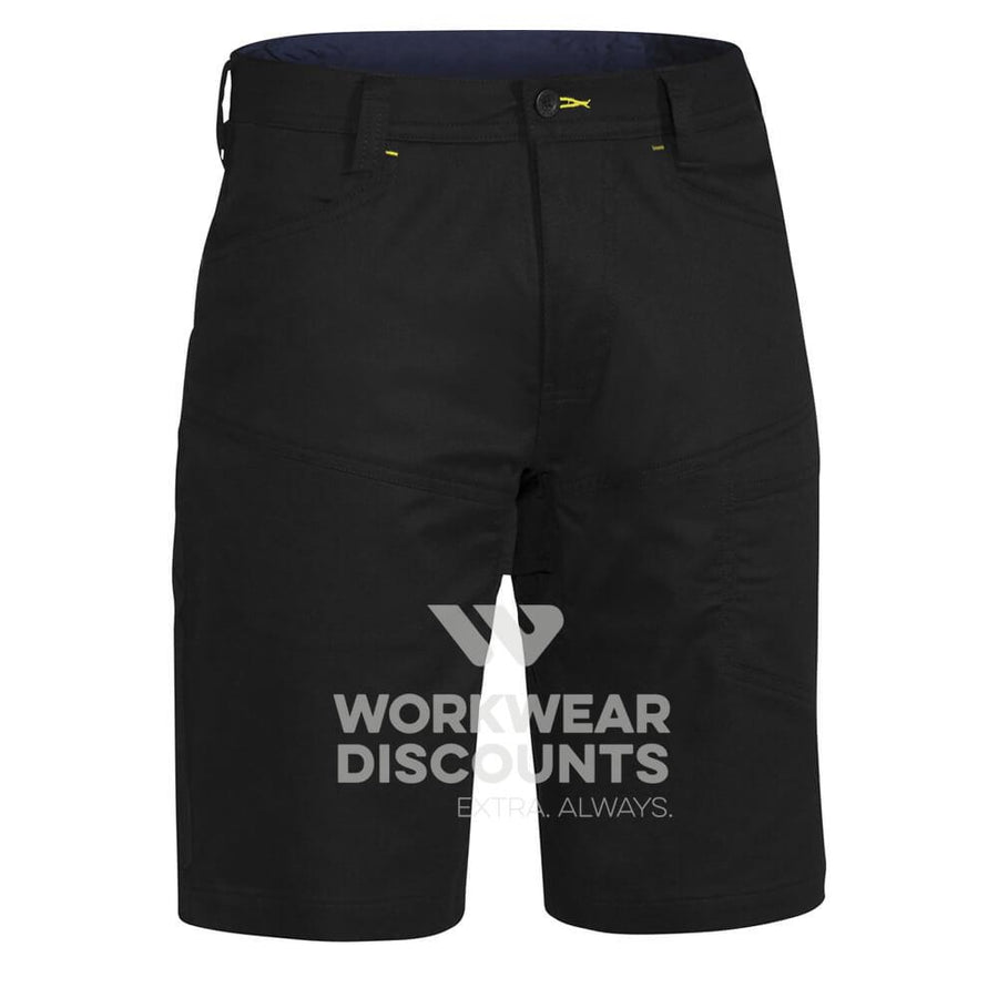 Bisley BSH1474 Airflow Ripstop Vented Work Shorts Black Front
