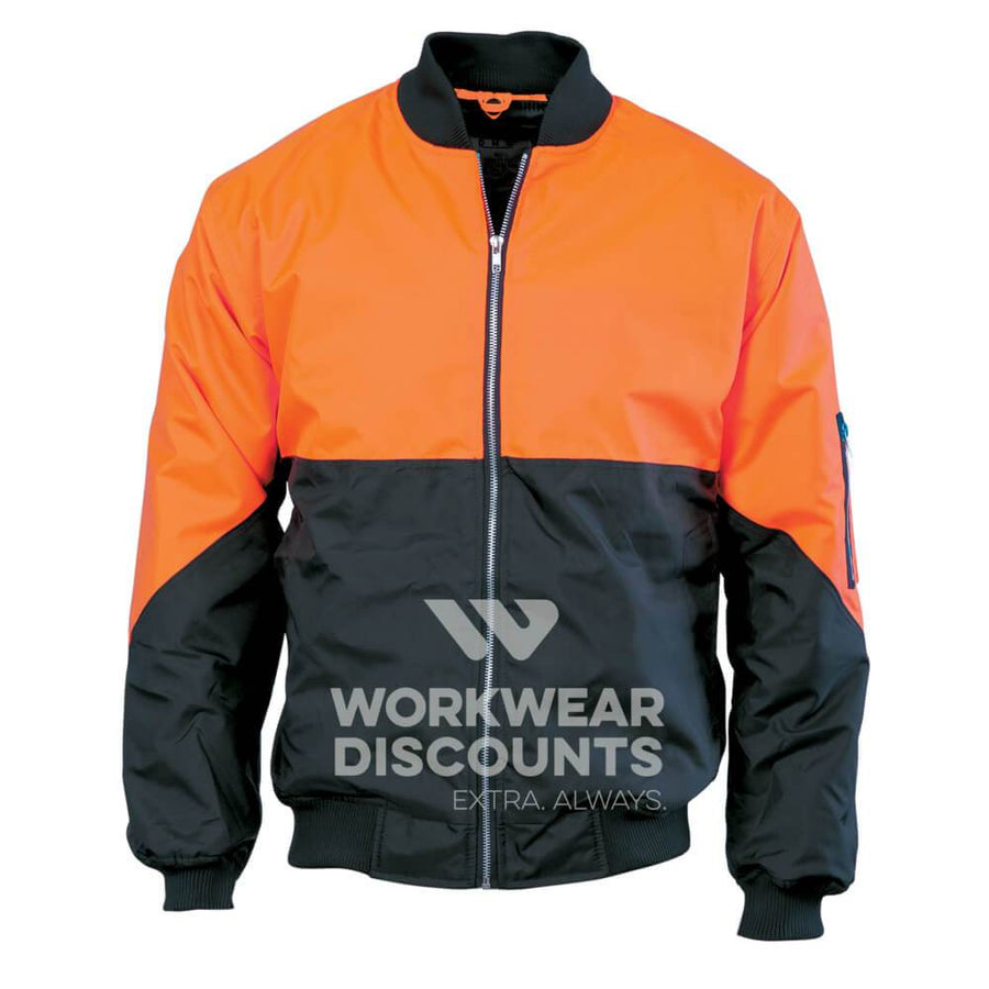 DNC 3861 Hi-Vis Flying Jacket Orange/Navy