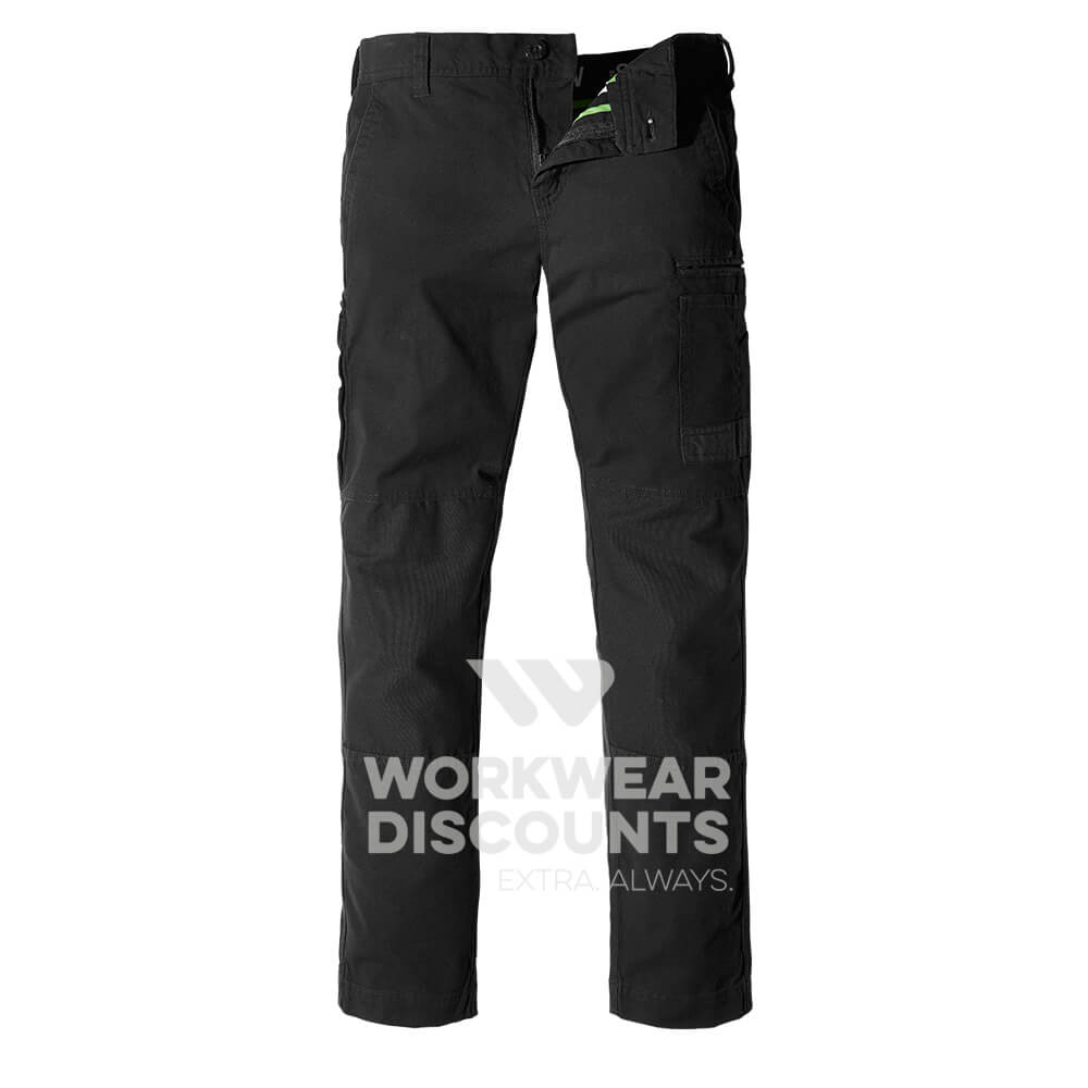 FXD WP3W 360 Ladies Stretch Cotton Work Pants Black Front