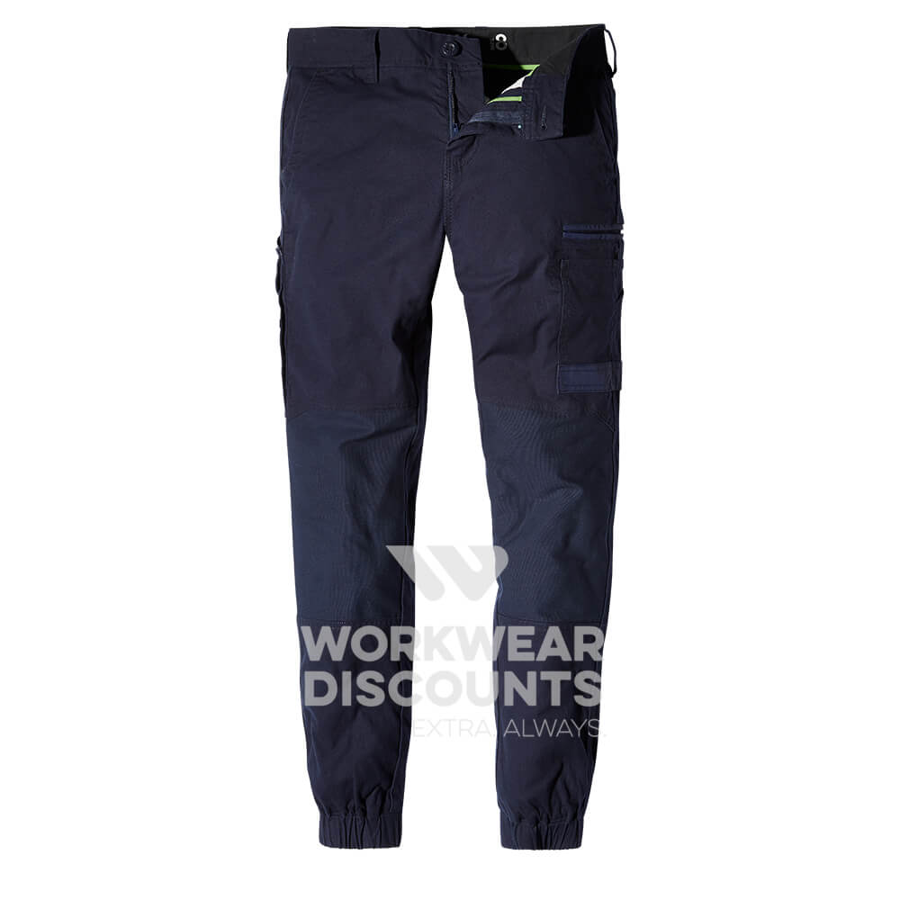 FXD WP4W 360 Ladies Stretch Cuff Cotton Work Pants Navy Front
