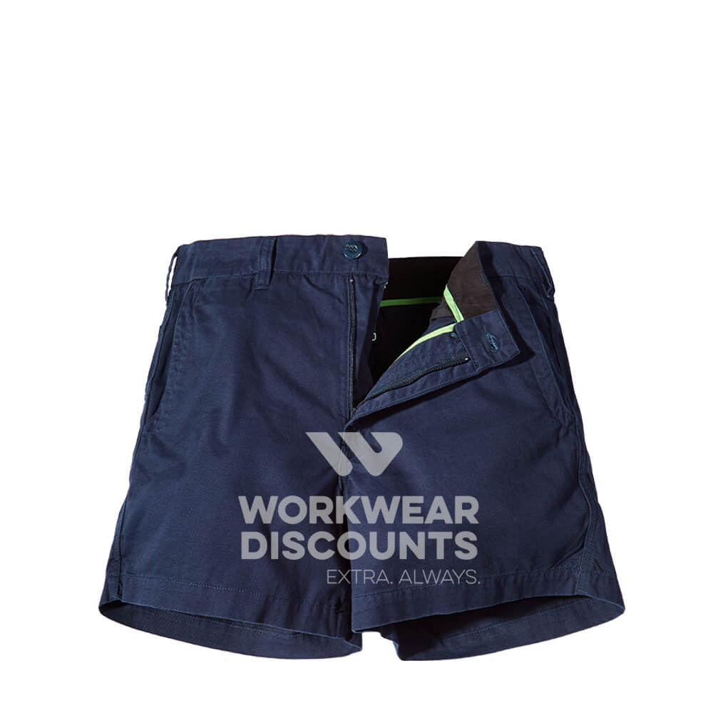 FXD WS2W Ladies Cotton Twill Short Shorts Navy Front