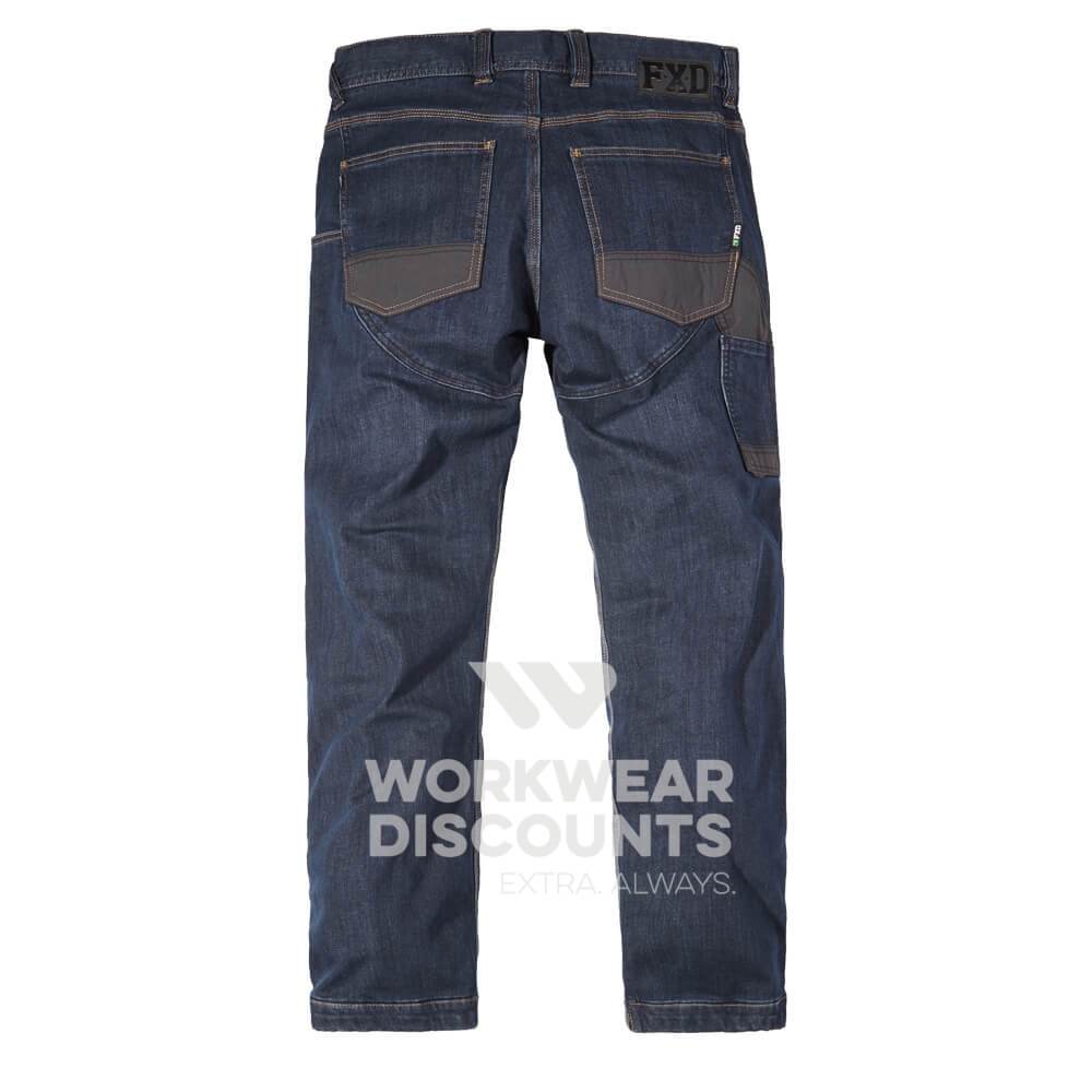 FXD WD2 Stretch Work Jeans Stomp Wash Back