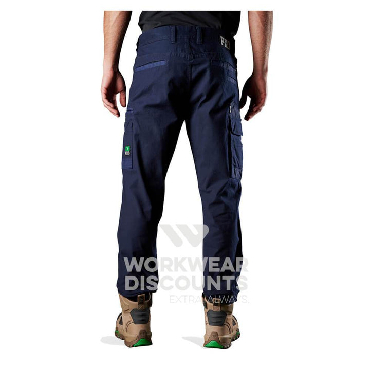 FXD WP3 360 Stretch Cotton Work Pants Navy Back