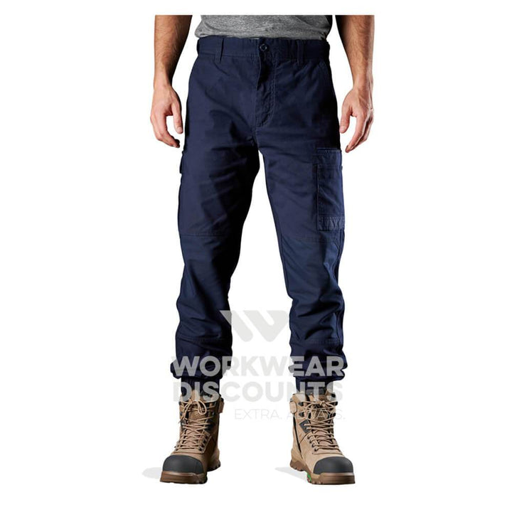 FXD WP4 360 Stretch Cuff Cotton Work Pants Navy Front