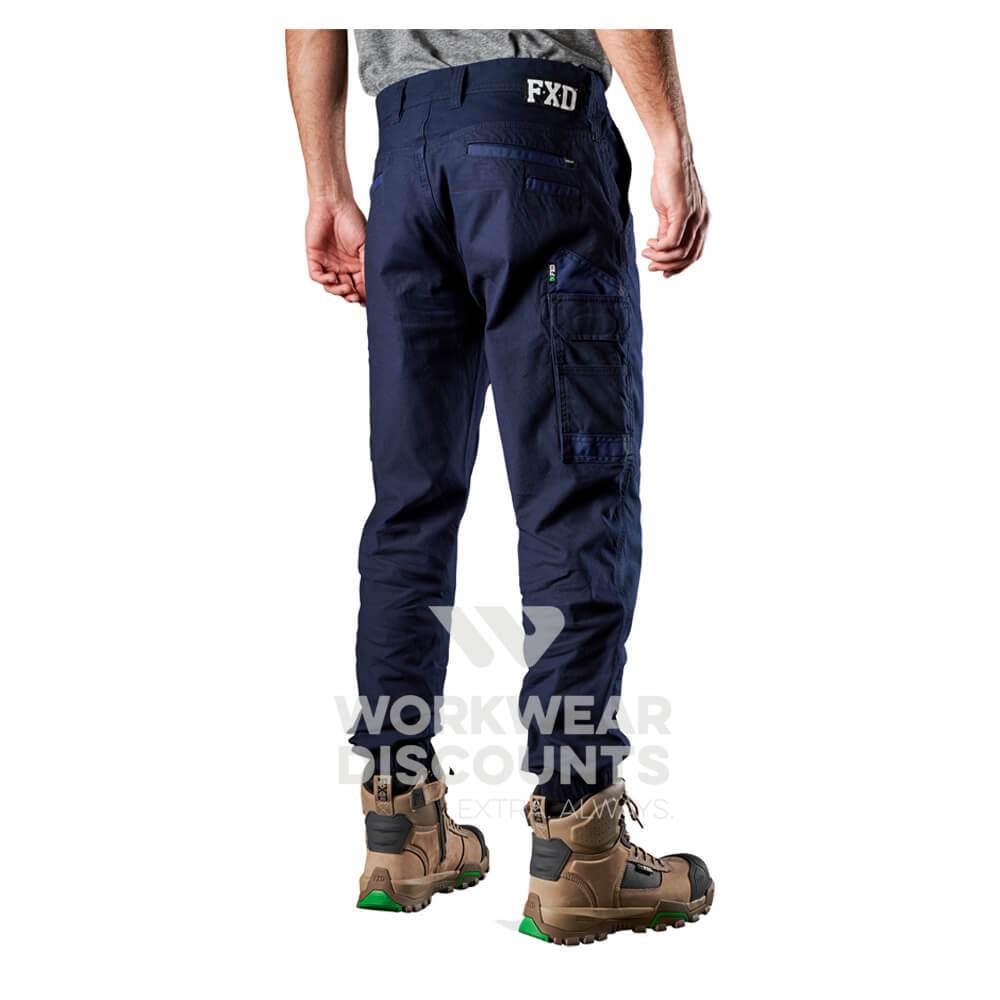 FXD WP4 360 Stretch Cuff Cotton Work Pants Navy Side