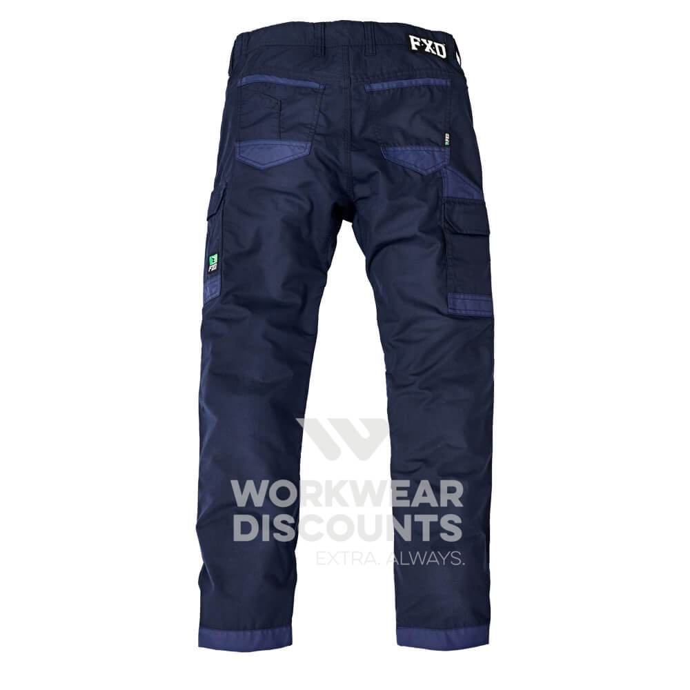 FXD WP5 Lightweight Coolmax Quick Drying Work Pant Navy Back