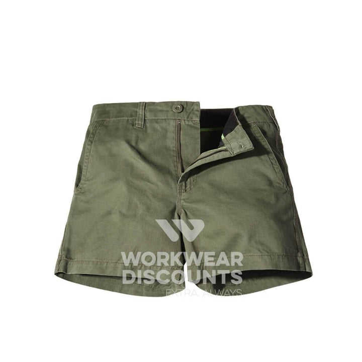 FXD WS2 Cotton Twill Short Shorts Green Front