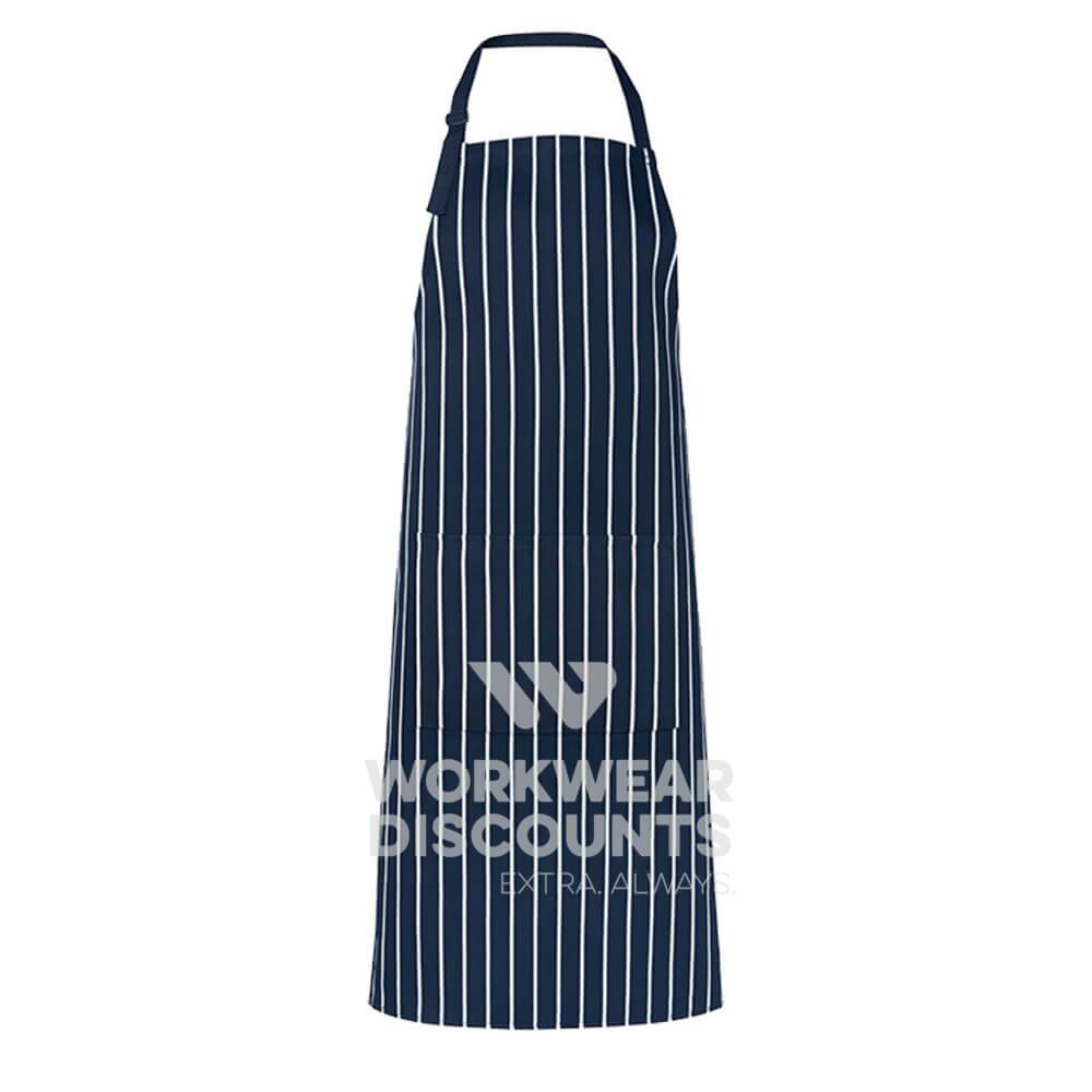 JB's 5BS Striped Bib Apron Navy