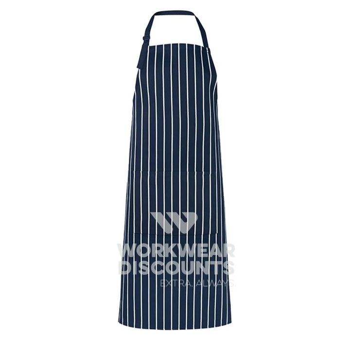 JB's 5BS Striped Bib Apron Navy