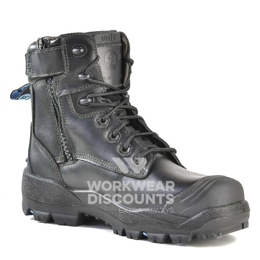 Bata Longreach CT Ultra Zip/Lace Safety Boot Composite Toe Black