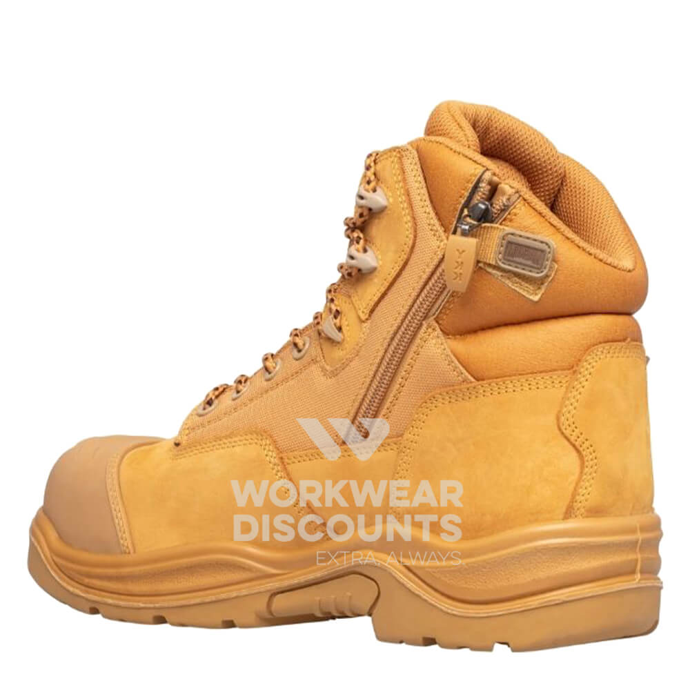 Magnum Trademaster Lite Zip Lace Composite Boots Wheat LHS
