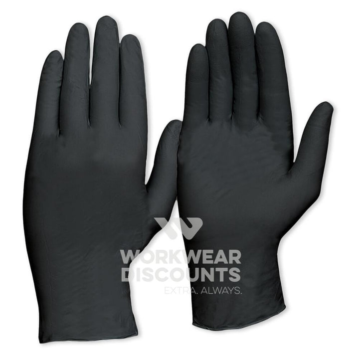 Pro Choice MDNPFHD Disposable Nitrile Powder Free Heavy Duty Gloves Black
