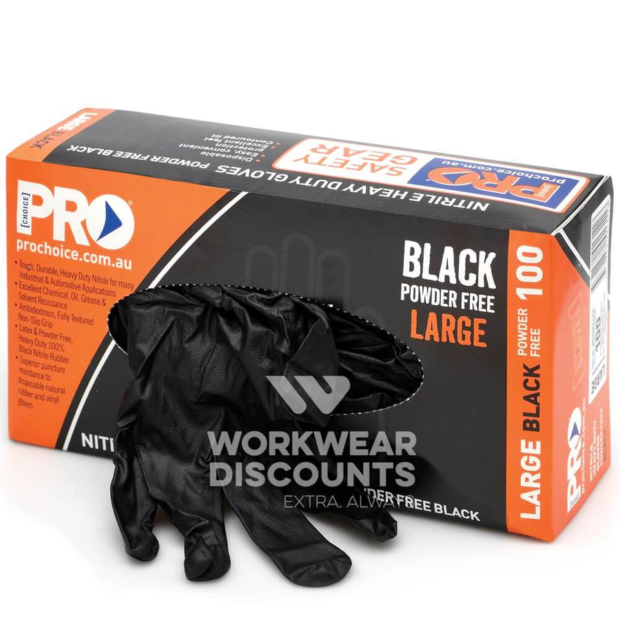 Pro Choice MDNPFHD Disposable Nitrile Powder Free Heavy Duty Gloves