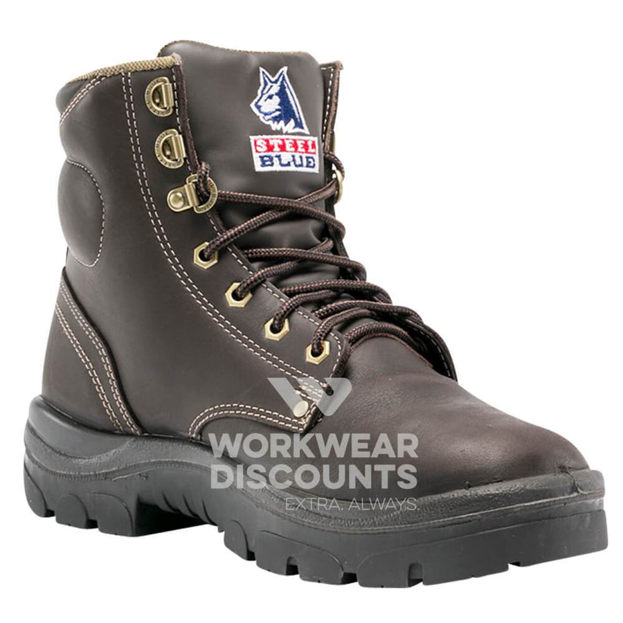 Steel Cap Boots Steel Blue Safety Boots Steel Blue Argyle Zip