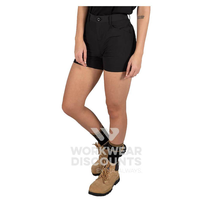 Unit Flexlite Ladies Shorts Black Side 