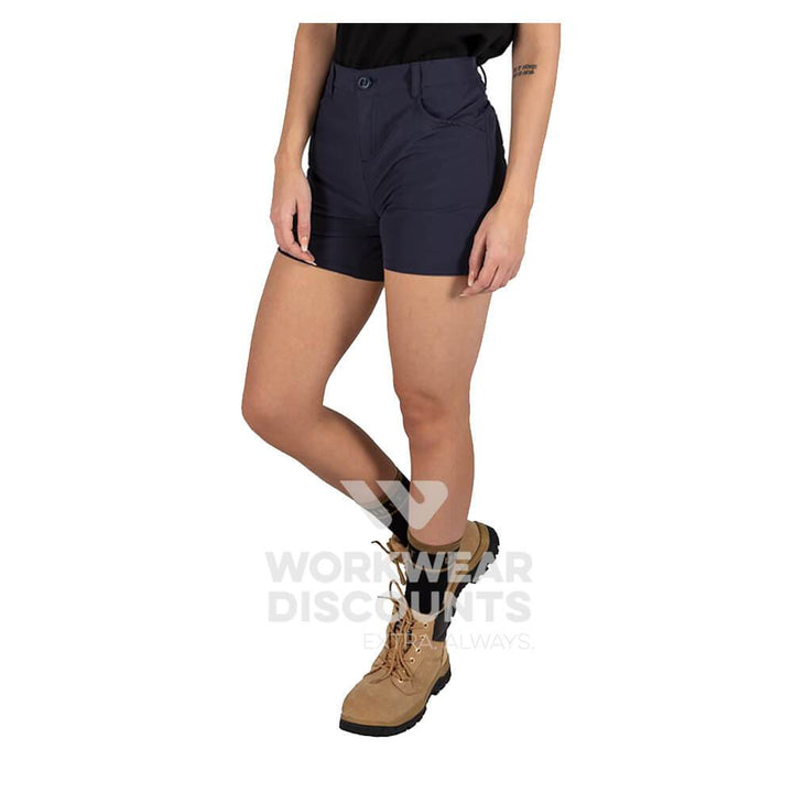 Unit Flexlite Ladies Shorts Navy Side 