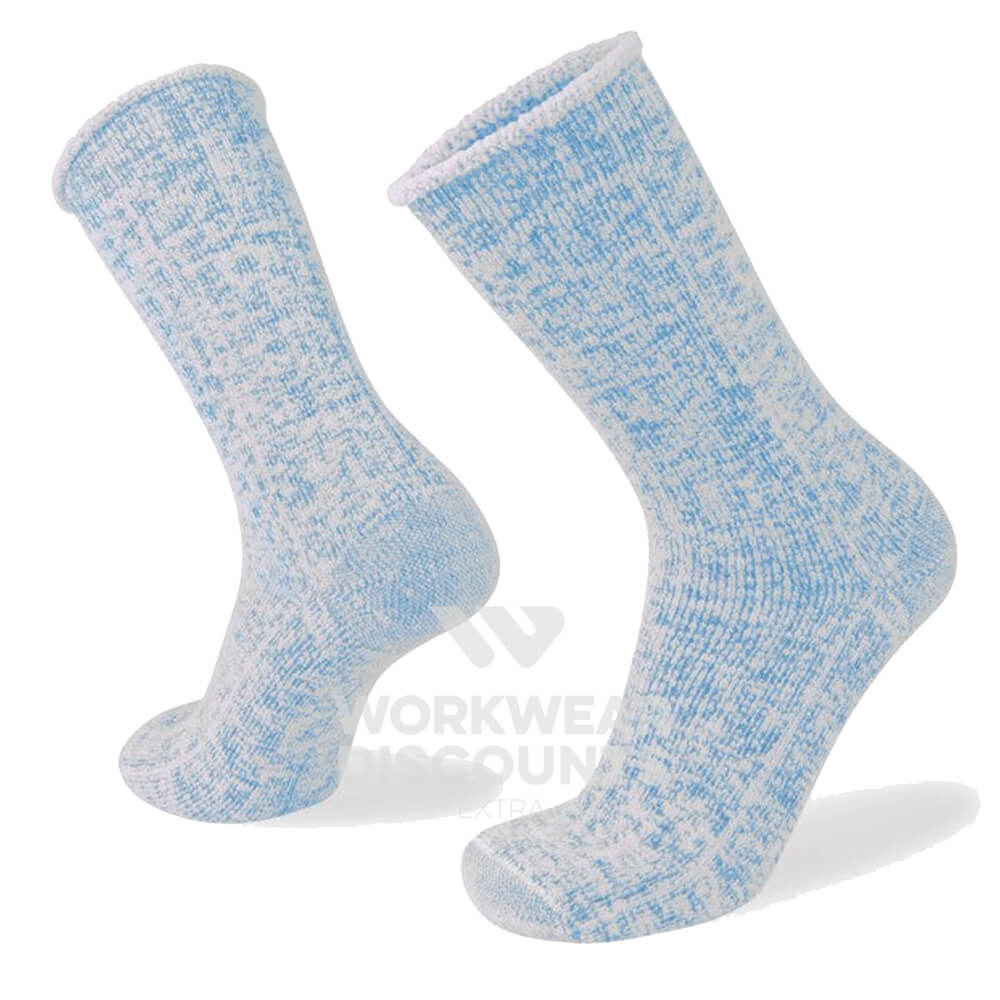 Wilderness Wear S318 Merino Fleece 'Originals' Sock Powder Blue Marle